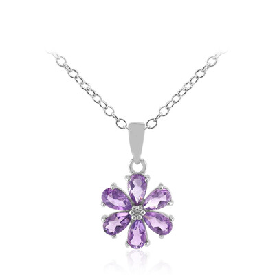 Collar en plata con Amatista