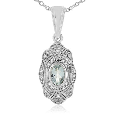 Collar en plata con Aguamarina