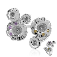 Anillo en plata con Zafiro rosado
