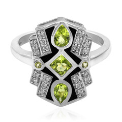 Anillo en plata con Peridoto