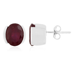 Pendientes en plata con Rubí de Madagascar