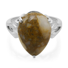 Anillo en plata con Cuarzo Dinosaurio