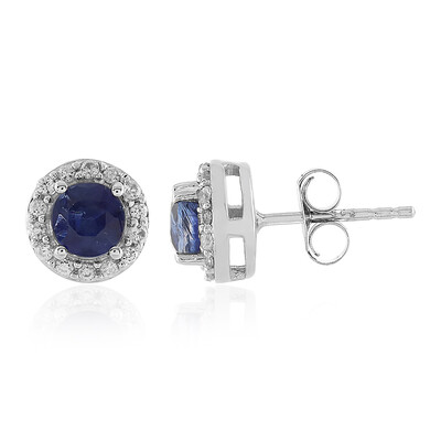 Pendientes en plata con Cianita