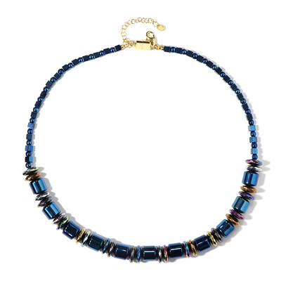 Collar en plata con Hematita mística