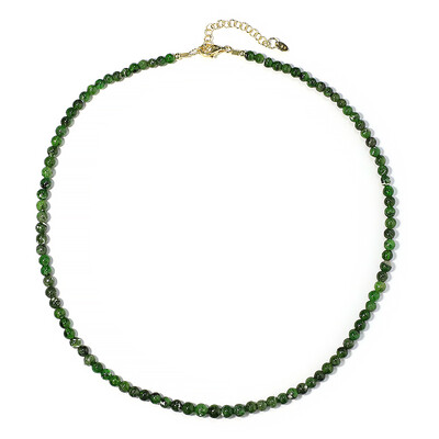 Collar en plata con Diópsido de Rusia