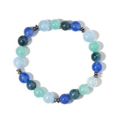 Brazalete con Ágata azul