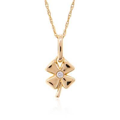 Collar en oro con Diamante limpio a lupa F (LUCENT DIAMONDS)