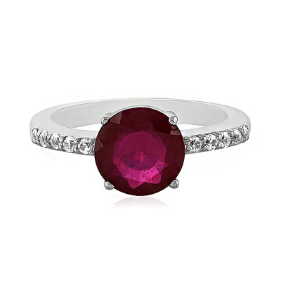 Anillo en plata con Rubí de Madagascar