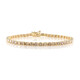 Brazalete en oro con Diamante champán I2 (de Melo)