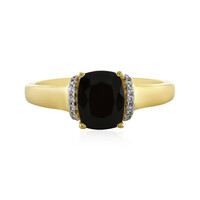 Anillo en plata con Turmalina negra