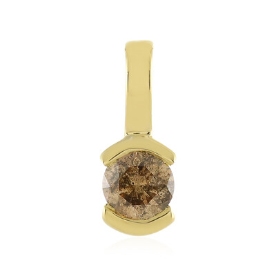 Colgante en oro con Diamante champán I4