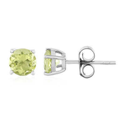 Pendientes en plata con Cuarzo del Ouro Verde