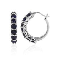 Pendientes en plata con Espinela azul royal