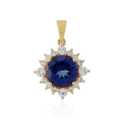 Colgante en plata con Topacio azul royal