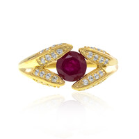 Anillo en plata con Rubí de Madagascar