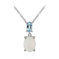 Collar en plata con Ópalo de Welo