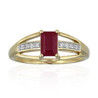 Anillo en oro con Rubí de Kenia