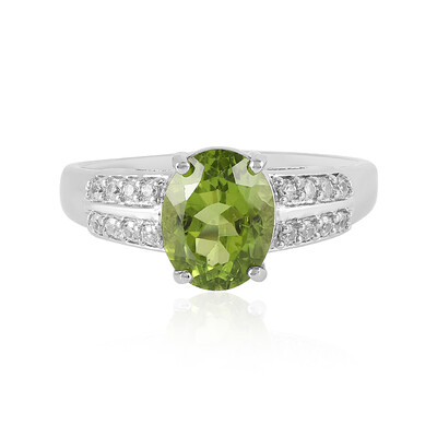 Anillo en plata con Peridoto