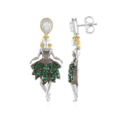 Pendientes en plata con Zircón (Gems en Vogue)