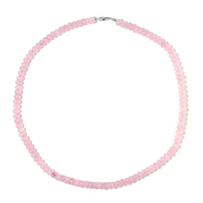 Collar en plata con Cuarzo rosa