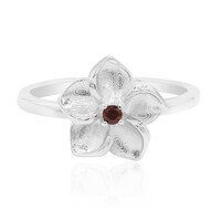 Anillo en plata con Granate de Mozambique
