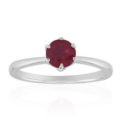 Anillo en plata con Rubí de Bemainty