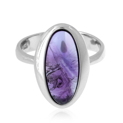 Anillo en plata con Amatista (dagen)