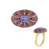 Anillo en plata con Tanzanita AAA