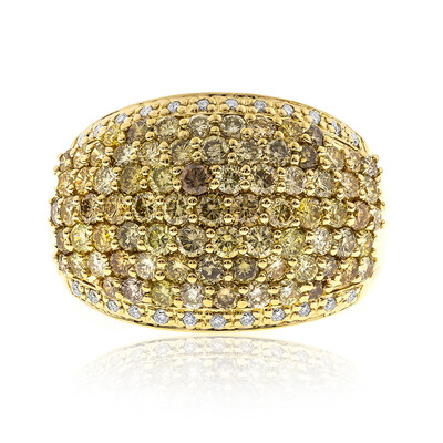 Anillo en oro con Diamante fancy SI2 (CIRARI)