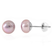 Pendientes en plata con Perla Freshwater