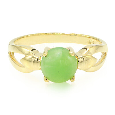 Anillo en plata con Crisoprasa imperial