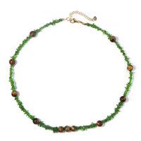 Collar en plata con Ojo de tigre