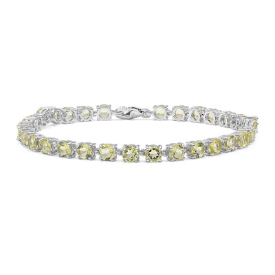 Brazalete en plata con Citrino de color limón