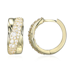 Pendientes en plata con Zircón (Adela Silber)