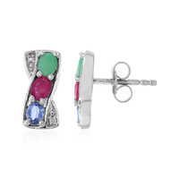 Pendientes en plata con Esmeralda de Socoto