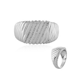 Anillo de hombre en plata con Zircón