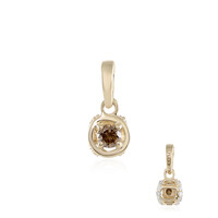 Colgante en oro con Diamante champán I2