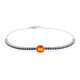 Brazalete en oro con Zafiro naranja de Ban Ka Cha