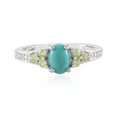 Anillo en plata con Turquesa de Tyrone