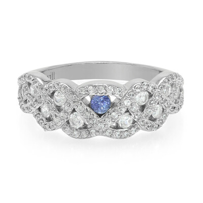Anillo en plata con Zafiro de Kanchanaburi
