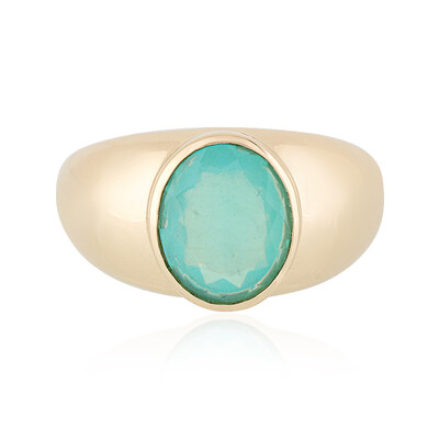 Anillo en oro con Ópalo Paraíba (AMAYANI)