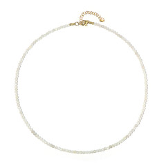 Collar en plata con Piedra de luna de Kangeyam