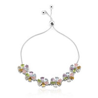 Brazalete en plata con Peridoto de Birmania