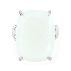 Anillo en plata con Piedra de Luna blanca