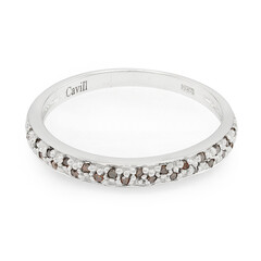 Anillo en plata con Diamante fantasía