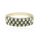 Anillo en oro con Diamante azul I2 (de Melo)