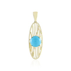 Colgante en oro con Turquesa bella durmiente (Ornaments by de Melo)