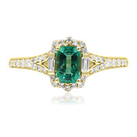 Anillo en oro con Esmeralda de Zambia AAA (CIRARI)