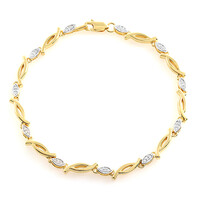 Brazalete en plata con Diamante I2 (J)