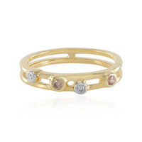 Anillo en oro con Diamante champán SI1